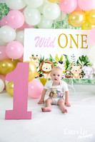 baby smashing birthday cake bunbury studio