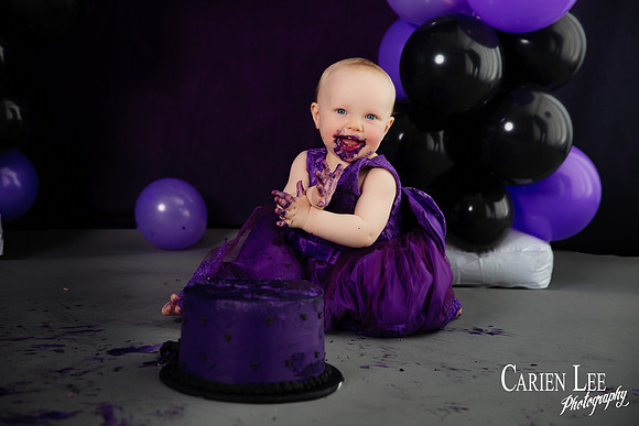 baby smashing birthday cake bunbury studio