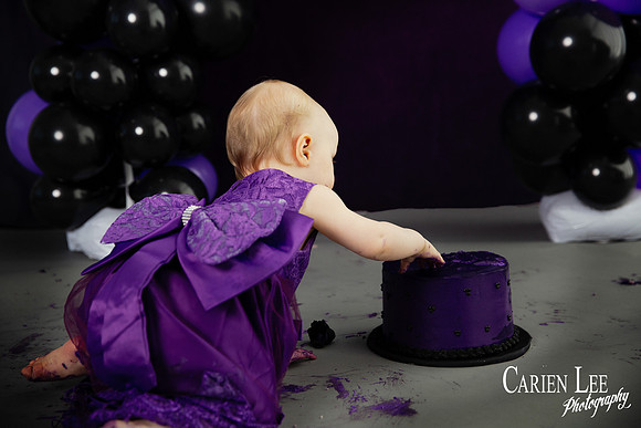 baby smashing birthday cake bunbury studio
