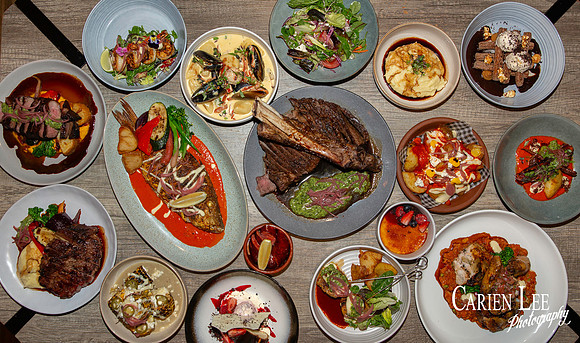 Collection of menu items photographed for Uber Eats