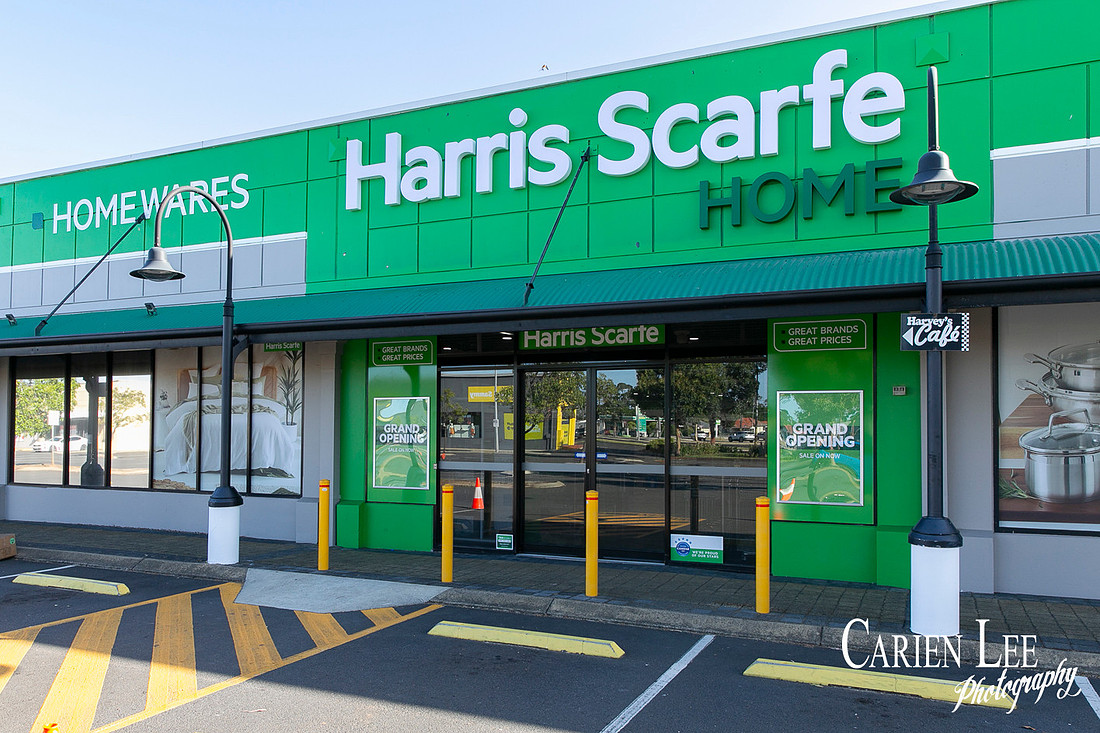 Harris Scarfe grand opening store interior Bunbury