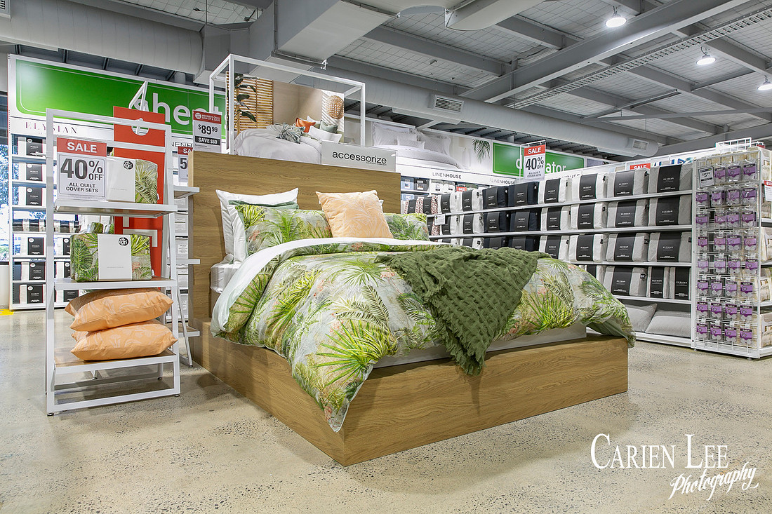 Shoppers browsing homewares at Harris Scarfe Bunbury opening