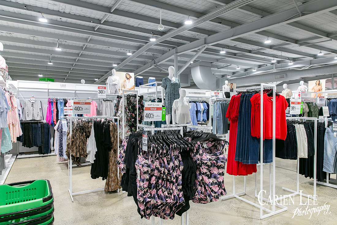 Harris Scarfe bedding and homewares display Bunbury store opening