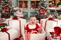 Child sitting on Santa’s lap for Christmas photo Bunbury