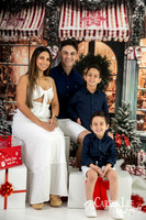 Child smiling with Santa during Bunbury Christmas mini session