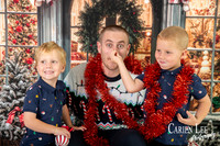 Kids meeting Santa during Bunbury Christmas mini photo session