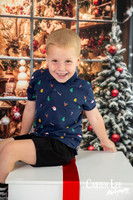 Kids meeting Santa during Bunbury Christmas mini photo session