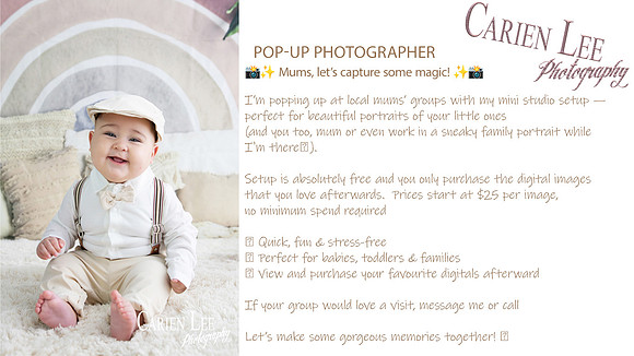 Collie Pop up photographer