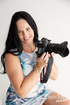 Entrepreneur working at desk during branding photoshoot in Bunbury