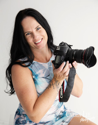 Entrepreneur working at desk during branding photoshoot in Bunbury