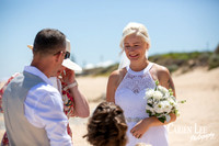 Bunbury wedding photographer capturing beach ceremony