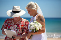 Bunbury wedding photographer capturing beach ceremony