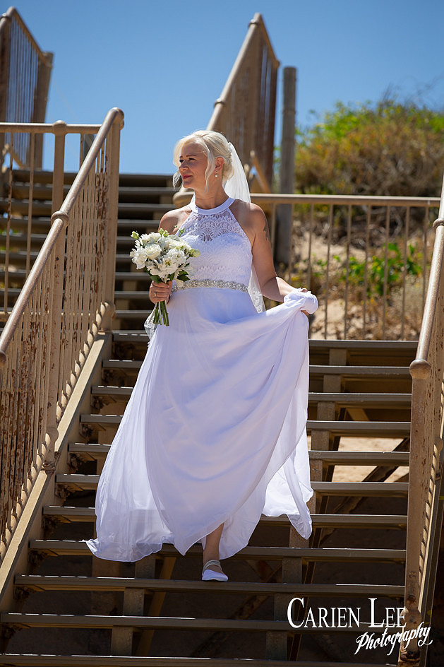 Bunbury wedding photographer capturing beach ceremony