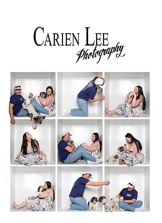 loving couple and their dogs having a fun in the box session in Bunbury