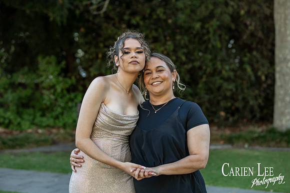 Elegant ball gown portrait photographed before school formal event in Bunbury WA