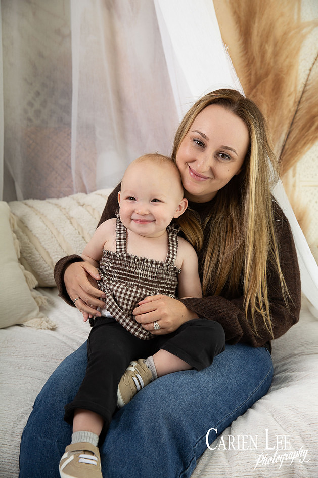 Mother and child in Bunbury studio