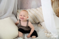 Happy girl smiling during mothers day session
