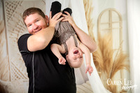 Father and daughter during family session in Bunbury