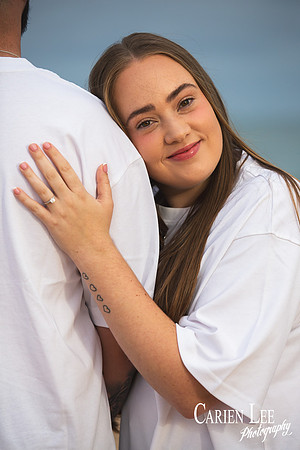 Engagement ring on Bunbury back beach