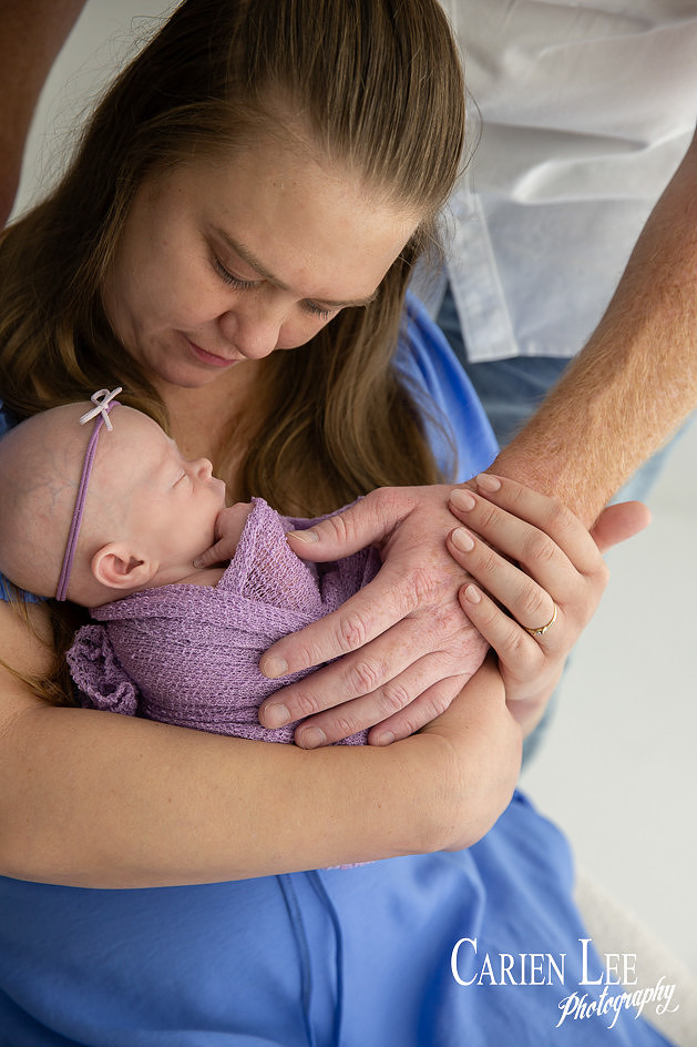New parents during a newborn session