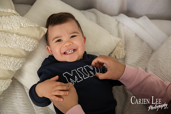 smiling toddler photographed in Bunbury