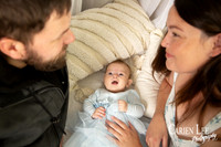 Young family with their new baby