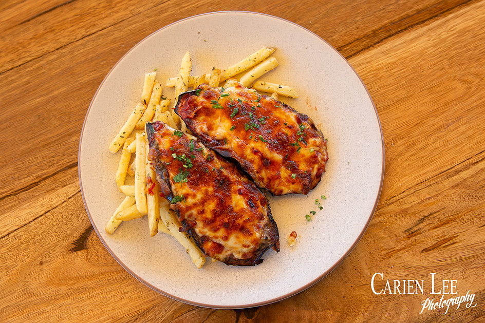 Eggplant Schnitzel at Exchange hotel pinjarra