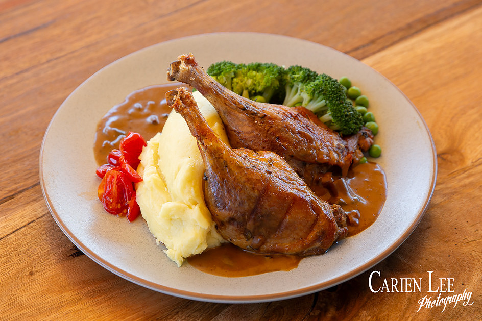 Uber eats menu duck and mash Exchange hotel pinjarra