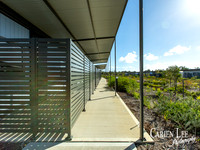 Footpath of a village with units to rent in Australind near Bunbury