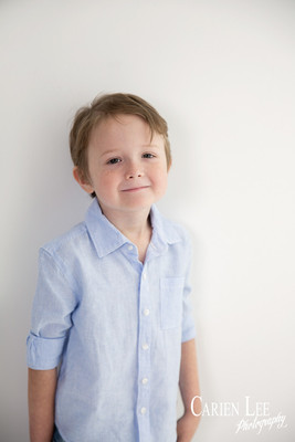 Smiling boy during a photo shoot in Bunbury