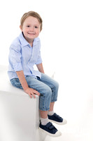 Elegant timeless portrait of a young boy in Bunbury Studio
