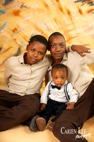 1st birthday boy and his older siblings