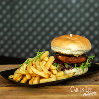 Food Photography In Collie for The Victoria Hotel Veggie Burger