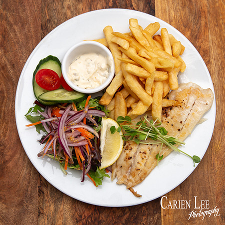 Food Photography In Collie for The Victoria Hotel Grilled Fish