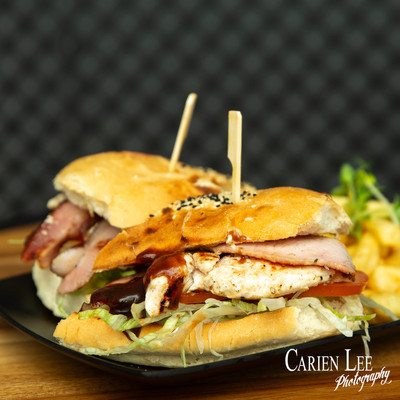 Food Photography In Collie for The Victoria Hotel Bacon and Chicken BLT