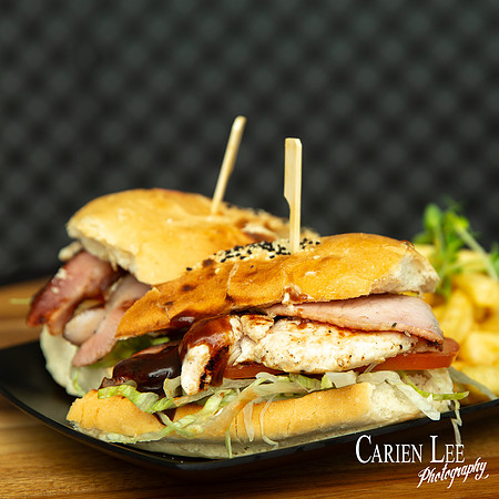 Food Photography In Collie for The Victoria Hotel Bacon and Chicken BLT