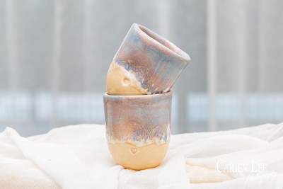 Handmade pottery bowl photographed for Donnybrook commercial product photography.