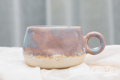 Artisan ceramic mug captured with professional product photography in Donnybrook WA.