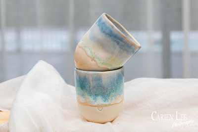 Collection of handmade ceramic homewares photographed for an online store.