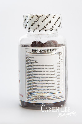 Mushroom Magic energy blend packaging photographed in Bunbury
