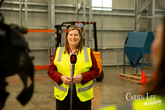 Equipment storage and workshop area, Collie training centr