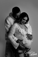 Natural maternity photo of pregnant woman in Bunbury studio