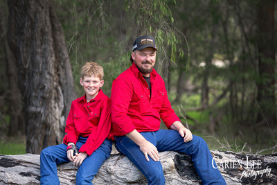 Close-up of couple holding hands during Bunbury engagement session