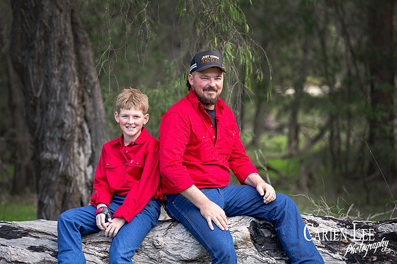 Close-up of couple holding hands during Bunbury engagement session