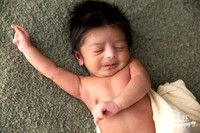 Newborn baby's tiny hands and feet detail, Bunbury newborn photography session