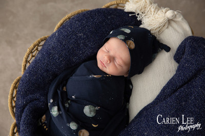 Close-up of newborn baby's tiny fingers resting peacefully, Bunbury newborn photographer