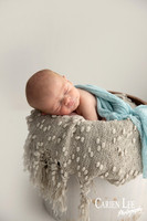 Close-up detail shot of sleeping newborn baby's tiny hand, Bunbury newborn photography