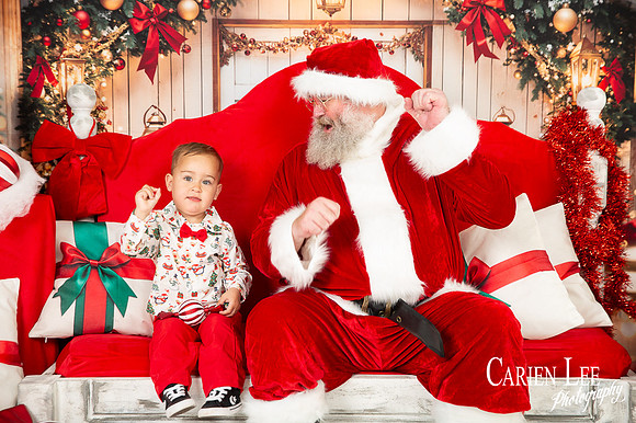 Santa photography session for children at Carien Lee Photography in Bunbury Western Australia