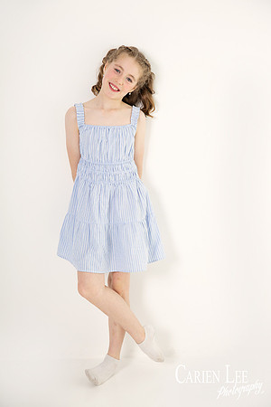 Single portrait of young girl during a family photo session in Bunbury
