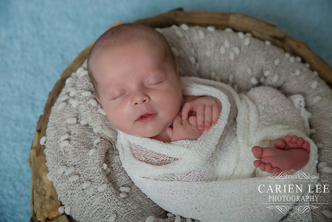 baby boy in newborn photo in Bunbury
